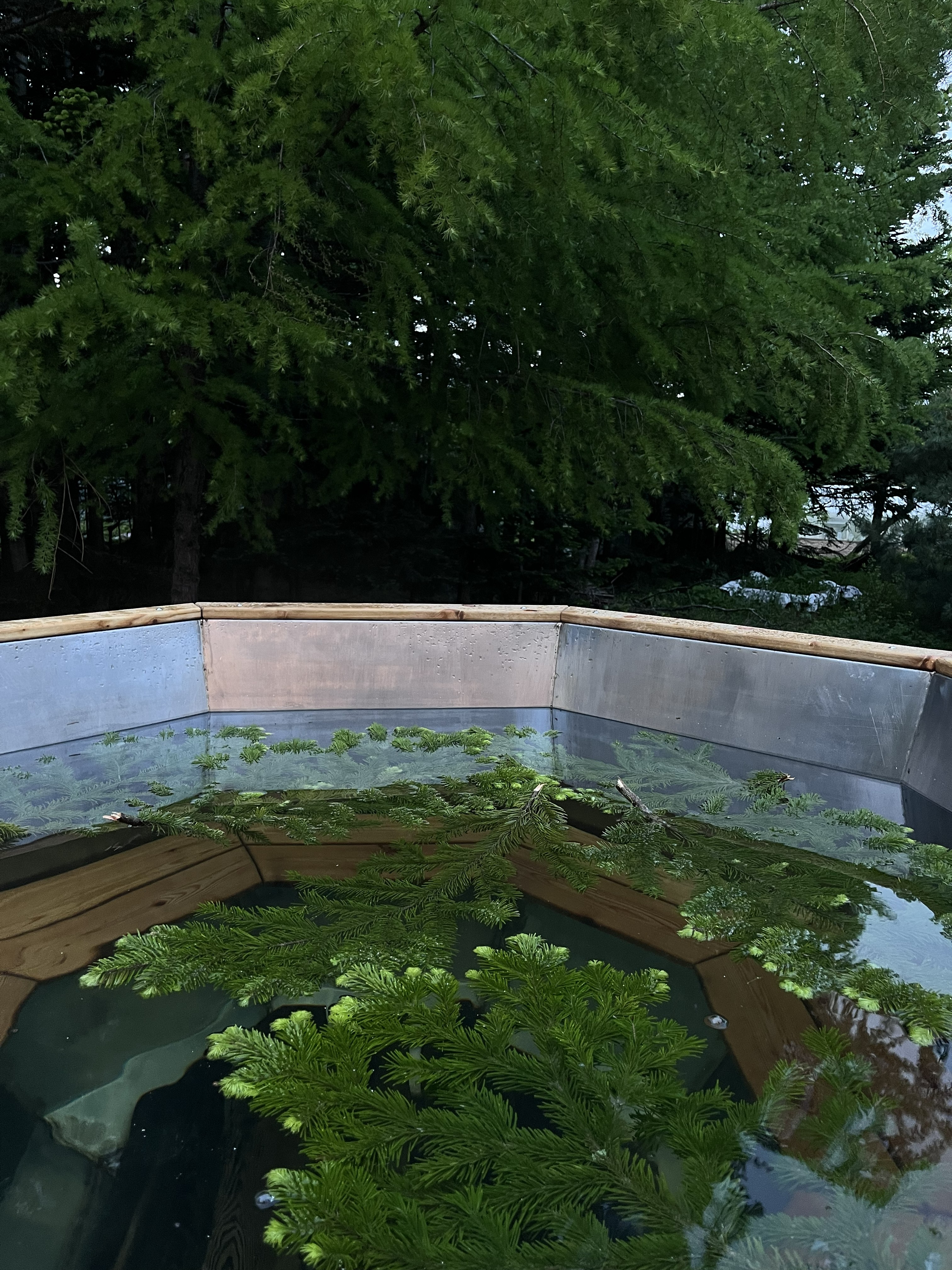 Чан с еловым наполнением